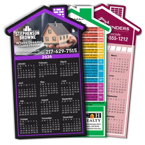 3.75x6.12 House Shape Magnet 20 mil Indoor