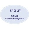 5x3 Outdoor Oval Magnets - 30 Mil