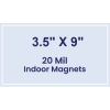 3.5x9 Square Corners Indoor Magnets - 20 Mil