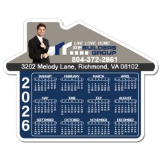 3.72x4.69 House Shape Calendar Magnets 20 Mil