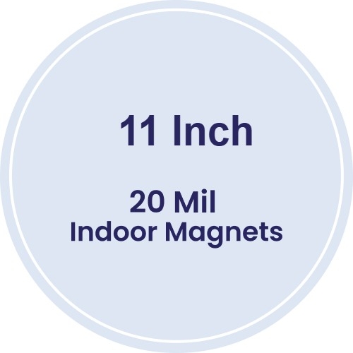 11 Inch Circle Indoor Magnets - 20 Mil