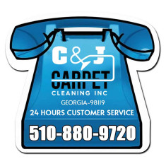 2.74x2.53 Telephone Shaped Business Card Indoor Magnets - 30 Mil