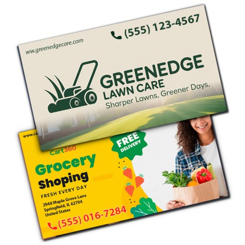 2x3.5 Business Card - Square Corners Outdoor Magnets - 40 Mil