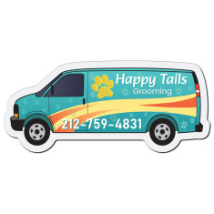 3.75x1.62 Van Shaped Business Card Indoor Magnets - 30 Mil