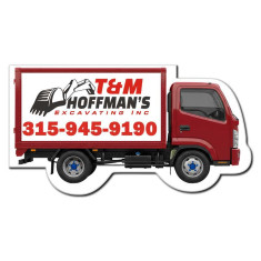 3.52x1.89 Truck Shaped Business Card Indoor Magnets - 30 Mil