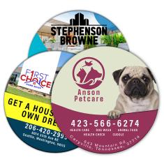 5 Inch Circle Outdoor Magnets - 40 Mil