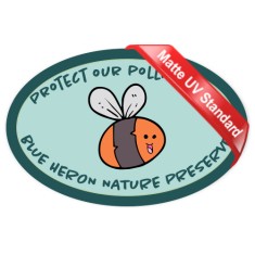 5.5x3.5 Outdoor Oval Magnets - 40 Mil