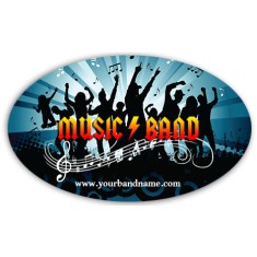 6x4 Indoor Oval Magnets - 40 Mil