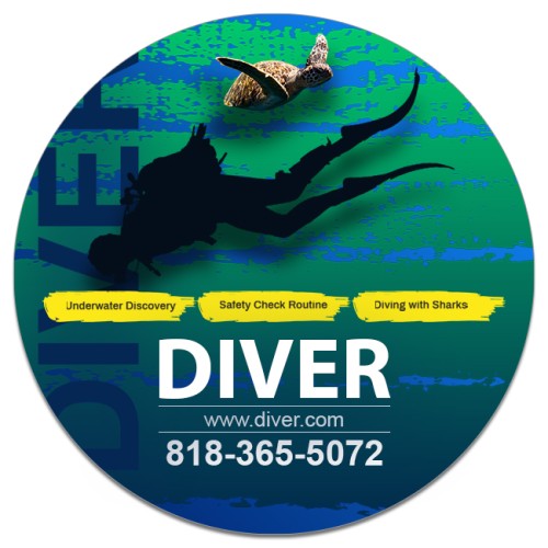 8 Inch Circle Indoor Magnets - 40 Mil