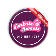 8 Inch Circle Outdoor Magnets - 40 Mil