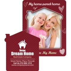 Custom 3.5x4.5 Picture Frame House Punch Magnets 40 Mil