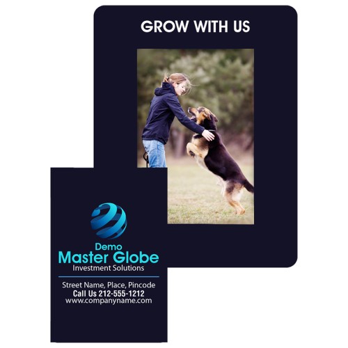 Custom 3.5x4.5 Picture Frame Rectangle Punch Magnets 40 Mil