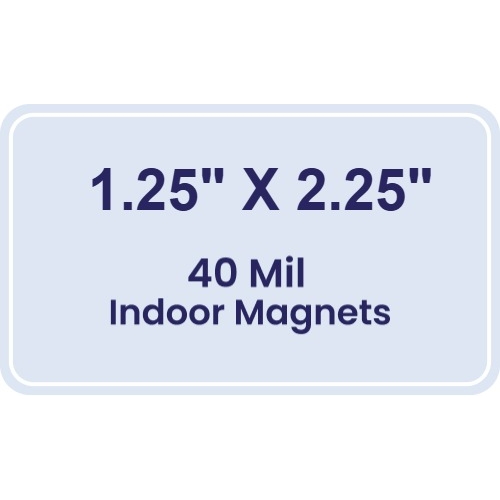 Magnet - 1.25x2.25 Round Corners - 40 Mil