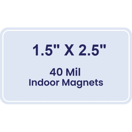 Magnet - 1.5x2.5 Round Corners - 40 Mil