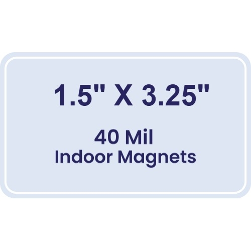 Magnet- 1.5x3.25 Round Corners - 40 Mil