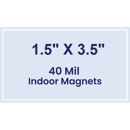 Magnet- 1.5x3.5 Square Corners - 40 Mil