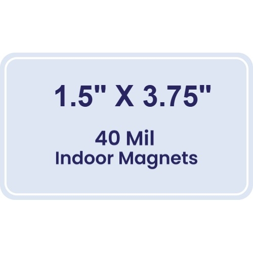 Magnet - 1.5x3.75 Round Corners - 40 Mil