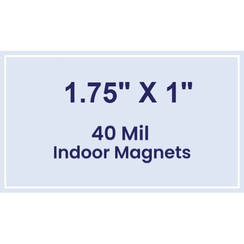 Magnet - 1.75x1 Square Corners - 40 Mil
