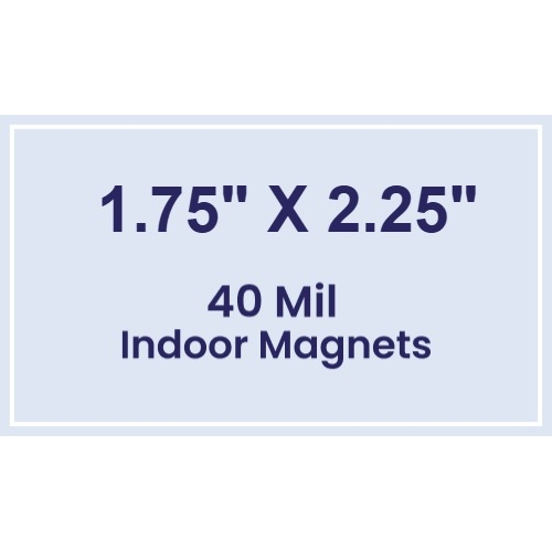 Magnet - 1.75x2.25 Square Corners - 40 Mil