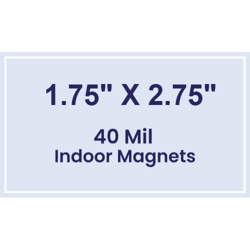 Magnet - 1.75x2.75 Square Corners - 40 Mil