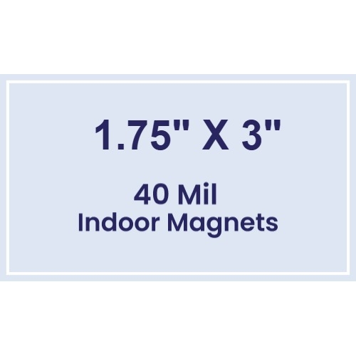 Magnet - 1.75x3 Square Corners - 40 Mil