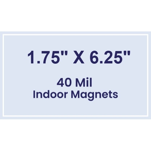 Magnet - 1.75x6.25 Square Corners - 40 Mil