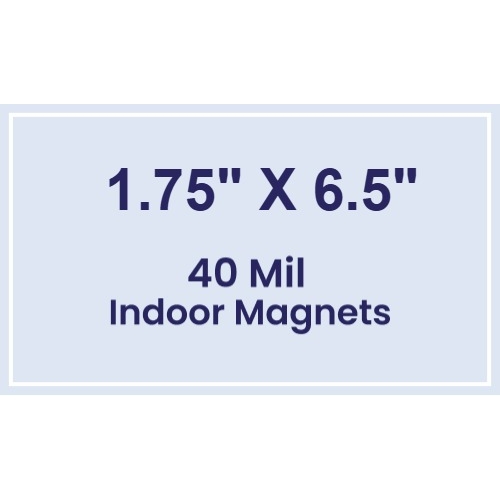 Magnet - 1.75x6.5 Square Corners - 40 Mil
