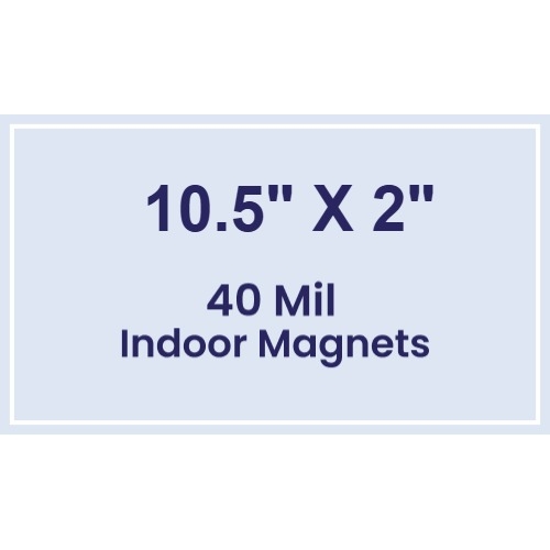 Magnet - 10.5x2 Square Corners - 40 Mil