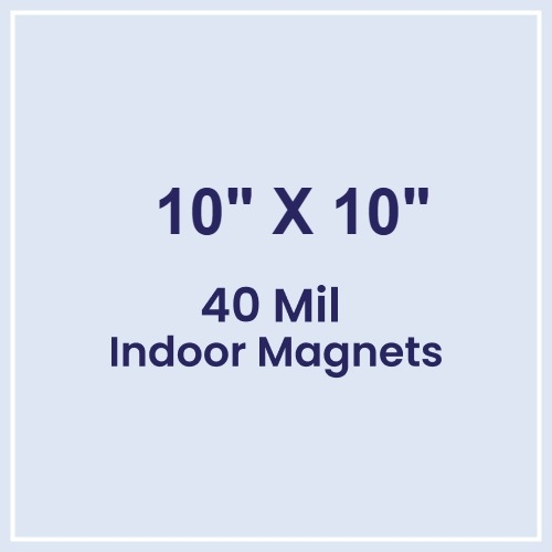 Magnet - 10x10 Square Corners - 40 Mil