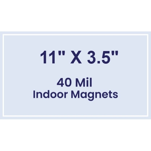 Magnet - 11x3.5 Square Corners - 40 Mil