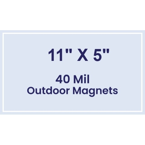 Magnet - 11x5 Square Corners - 40 Mil - Outdoor Safe