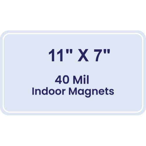 Magnet - 11 x 7 Round Corners - 40 Mil