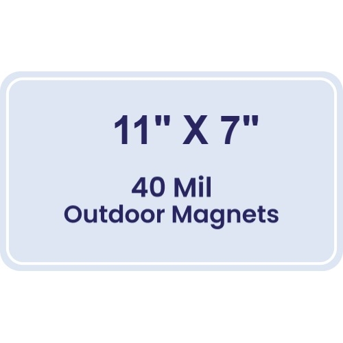 Magnet - 11 x 7 Round Corners - 40 Mil - Outdoor Safe