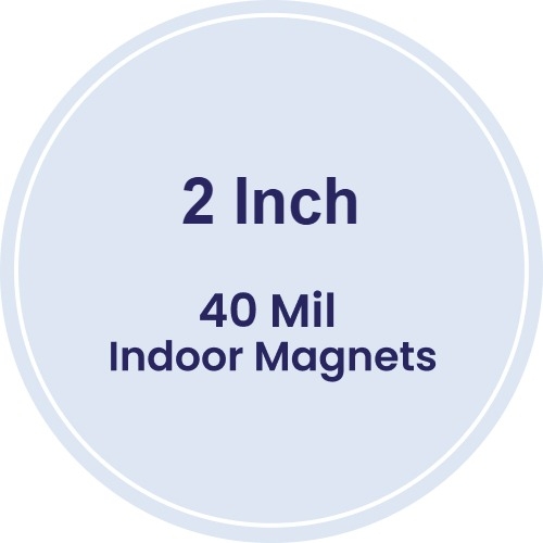 Magnet - 2 Inch Diameter Circle - 40 Mil
