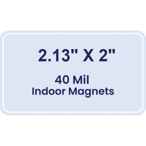 Magnet - 2.13x2 Round Corners - 40 Mil