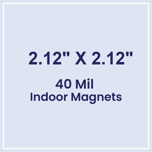 Magnet - 2.12x2.12 Square Corner - 40 Mil