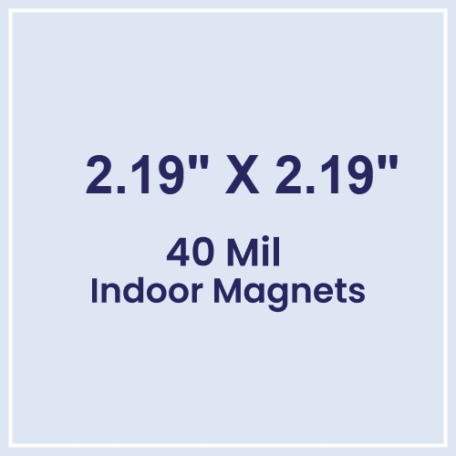 Magnet - 2.19x2.19 Square Corners - 40 Mil