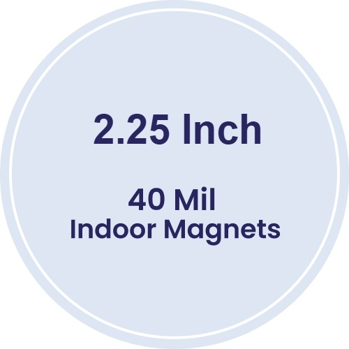 Magnet - 2.25 Inch Diameter Circle - 40 Mil