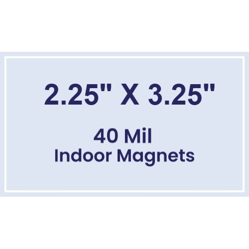 Magnet - 2.25x3.25 Square Corners - 40 Mil
