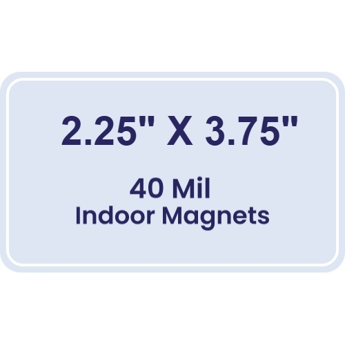 Magnet - 2.25x3.75 Round Corners - 40 Mil