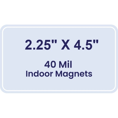 Magnet - 2.25x4.5 Round Corners - 40 Mil