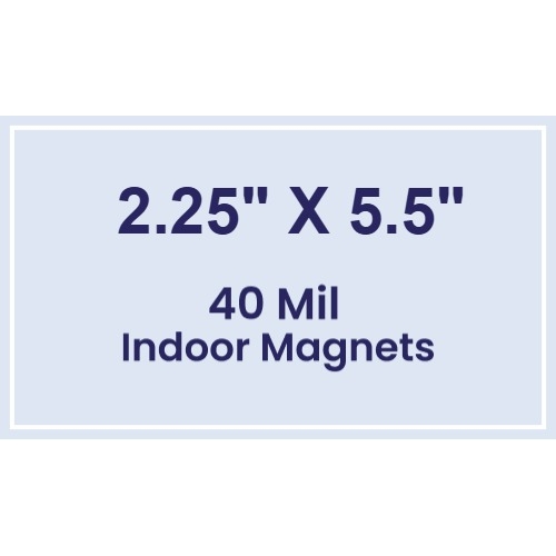 Magnet - 2.25x5.5 Square Corners - 40 Mil