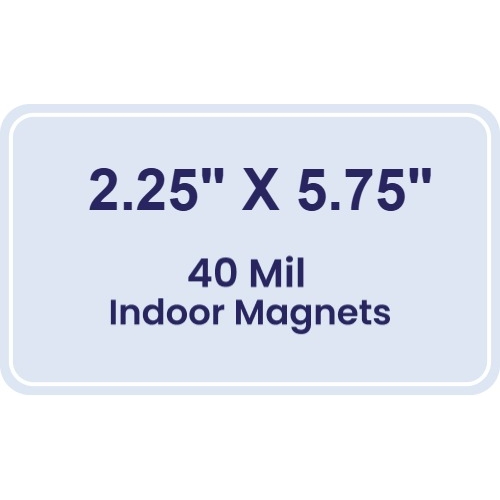 Magnet - 2.25x5.75 Round Corners - 40 Mil