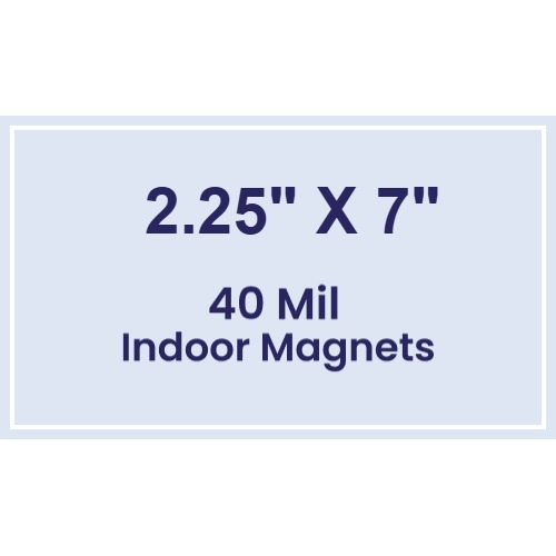Magnet - 2.25x7 Square Corners - 40 Mil