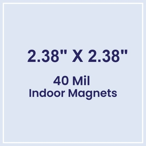 Magnet- 2.38X2.38 Square Corners - 40 Mil