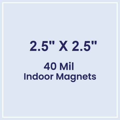 Magnet - 2.5x2.5 Square Corners - 40 Mil