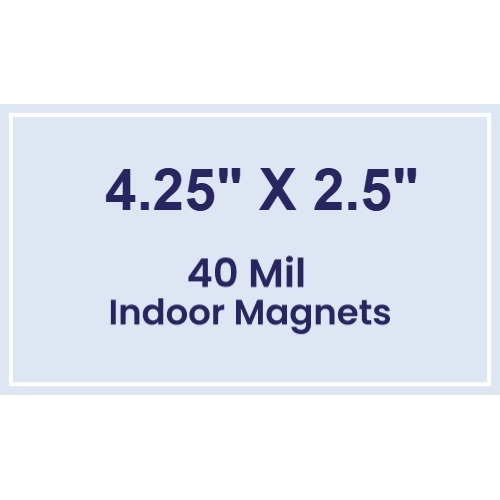 Magnet - 4.25x2.5 Square Corners - 40 Mil