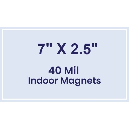 Magnet - 7x2.5 Square Corners - 40 Mil