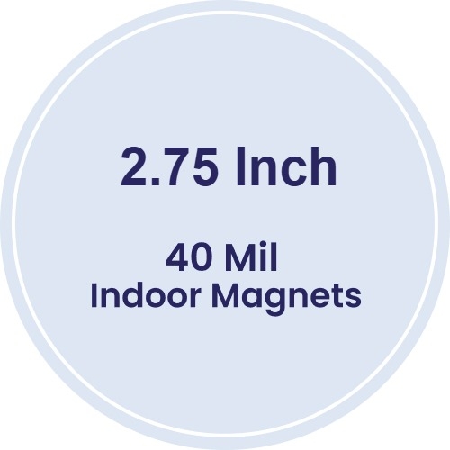 Magnet - 2.75 Inch Diameter Circle - 40 Mil
