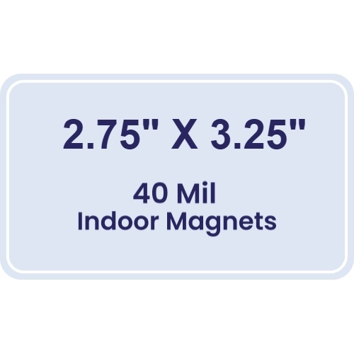 Magnet - 2.75x3.25 Round Corners - 40 Mil